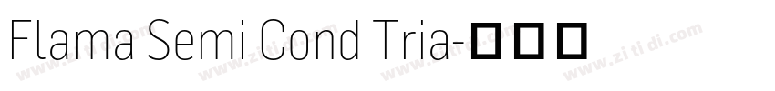 Flama Semi Cond Tria字体转换 Flama Semi Cond Tria字体转换